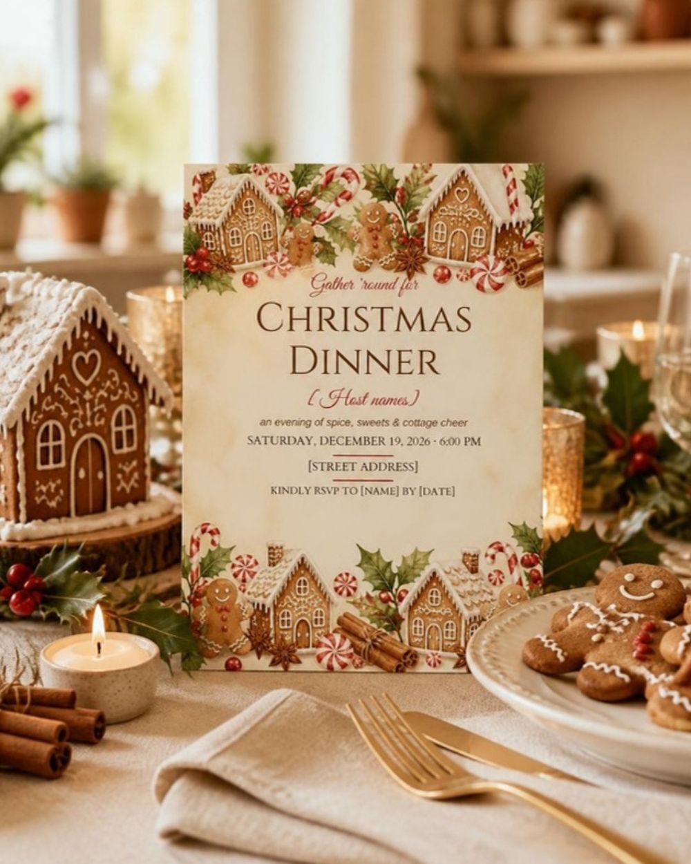 Gingerbread Cottage Christmas Dinner Kit